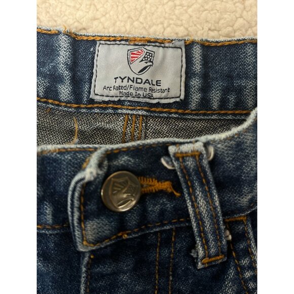 2 Pair Tyndale Flame Resistant Denim Jeans USA Size 30 X 32 Relaxed Workwear - Picture 6 of 8